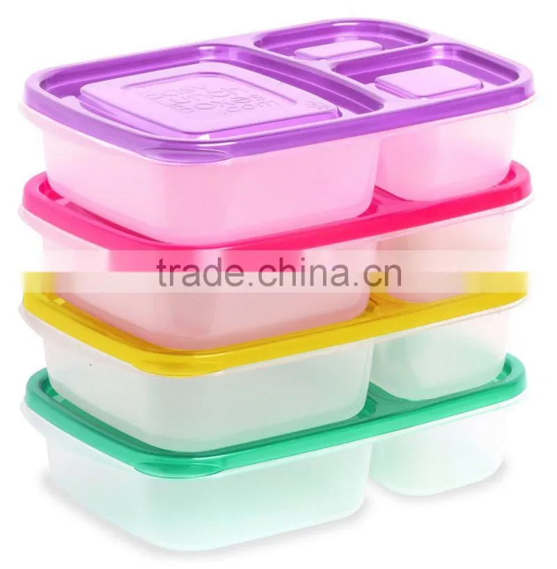 Best plastic disposable compartment cleakproof heap Plastic Lunch Box with lock