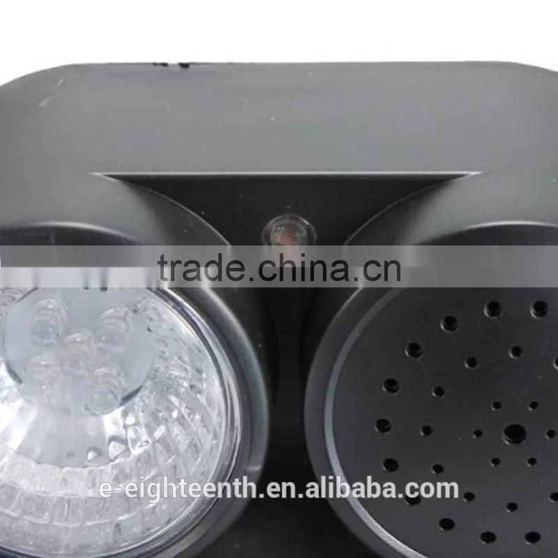 New PIR Sensor Birds Repeller Sound Gunshot Flashlight 80 Square Meters for Birds Repelling Pest control Garden Supplies