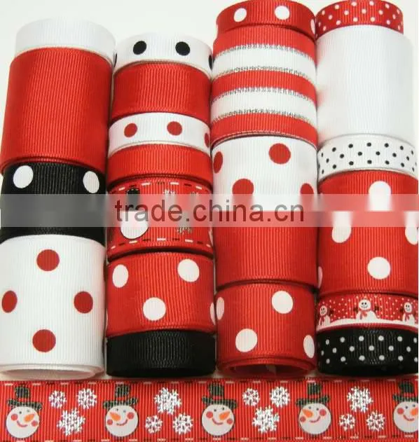 2017 custom printed logo /brand name grosgrain ribbon