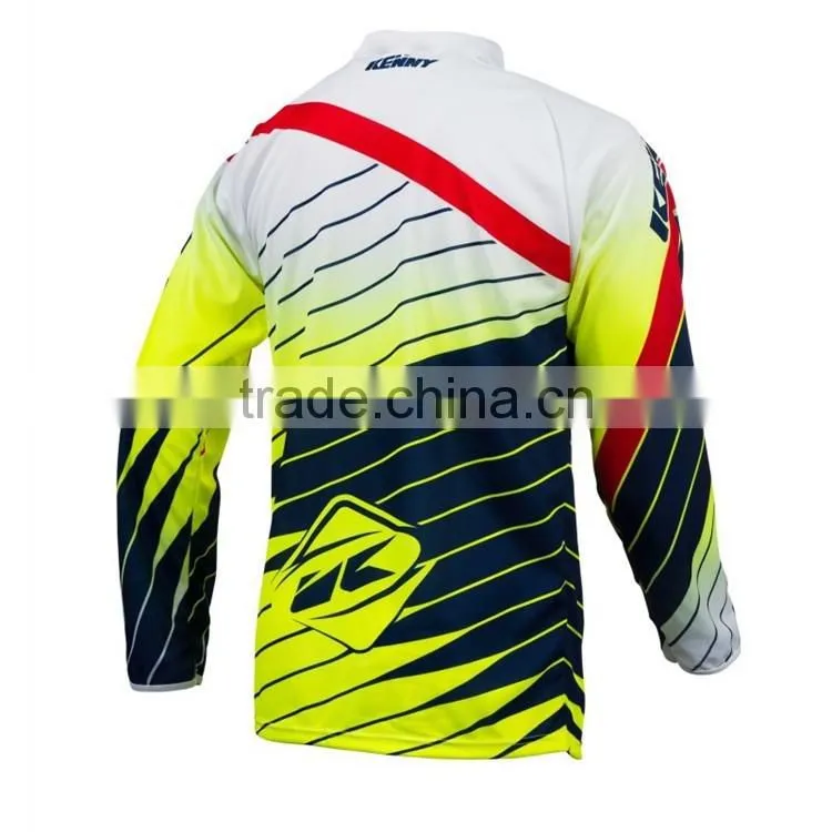 Unisex custom cheap downhill bike jerseys with Italy fluorescent ink