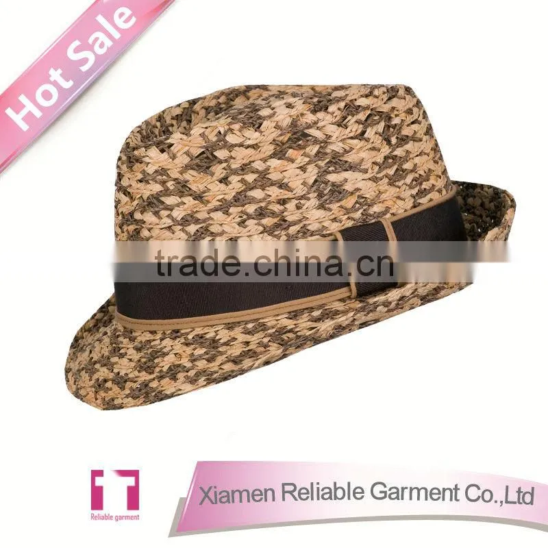 2015 new men straw hat wholesale foldable straw hat/ custom foldable straw hat