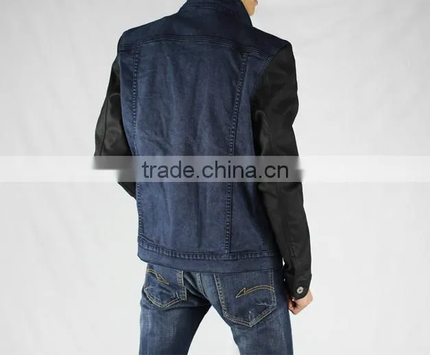 Professional Jeans Manufacturer Patched Mens Jacket