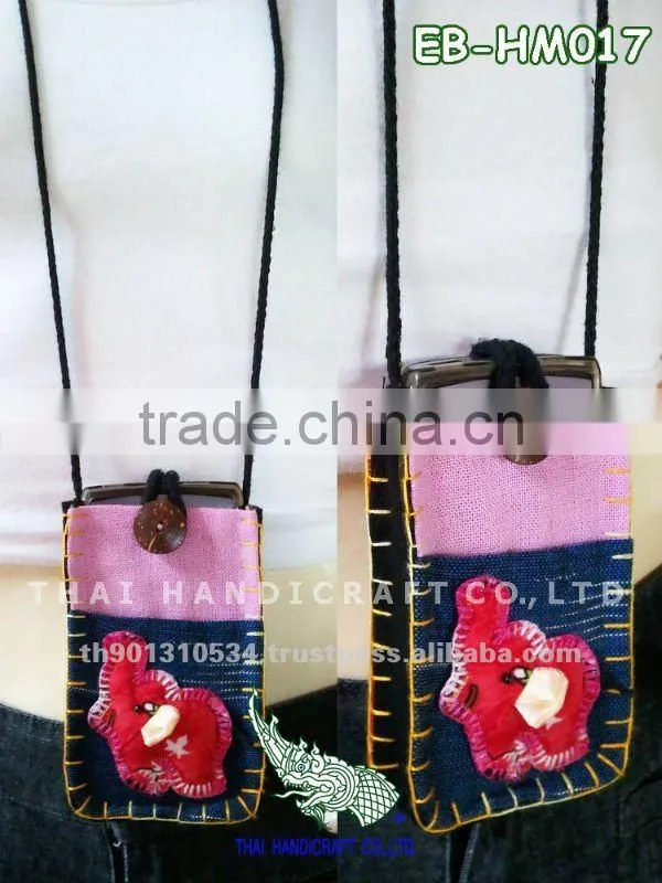 Thai Handmade Elephant Call Phone bag Mobile bag