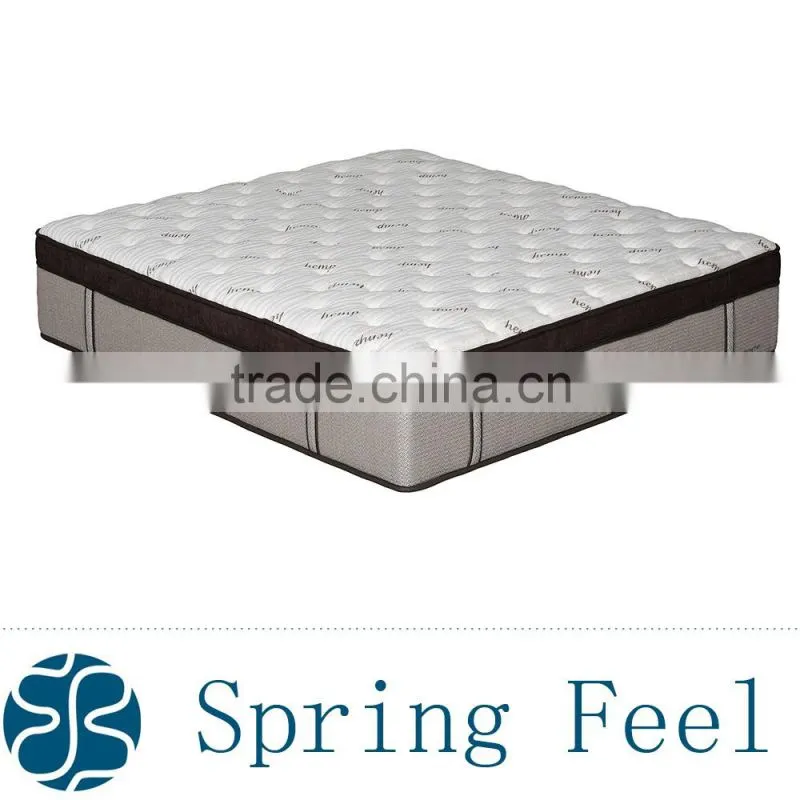 Extra Comfortable Euro Top Pocket Spring Mattress Bedroom Furniture Sets