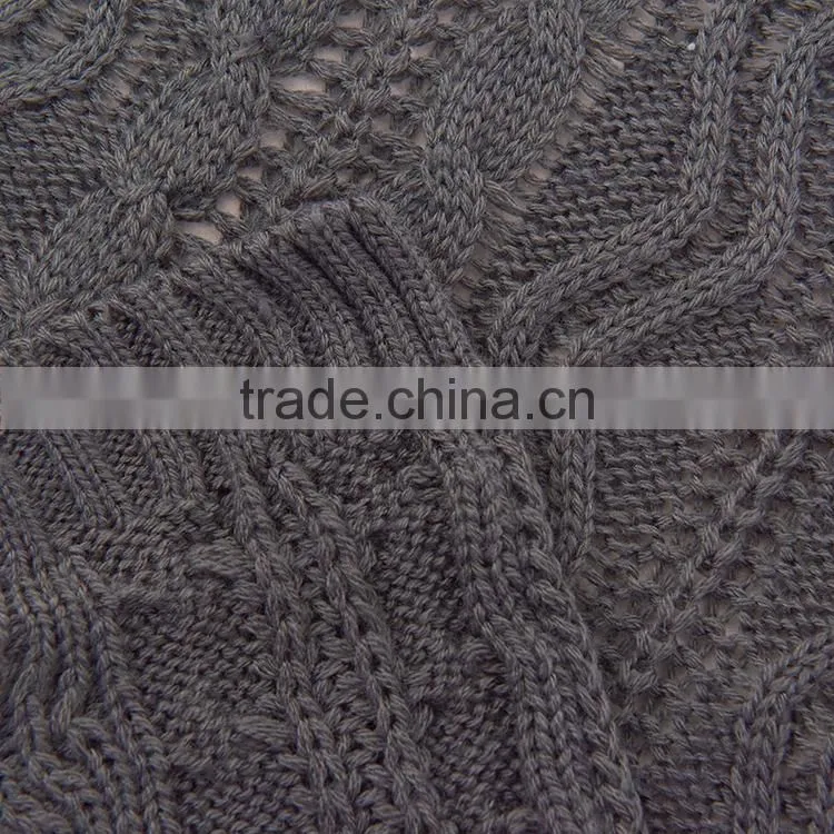 plain Knitting crochet 100% acrylic throw blanket with gift