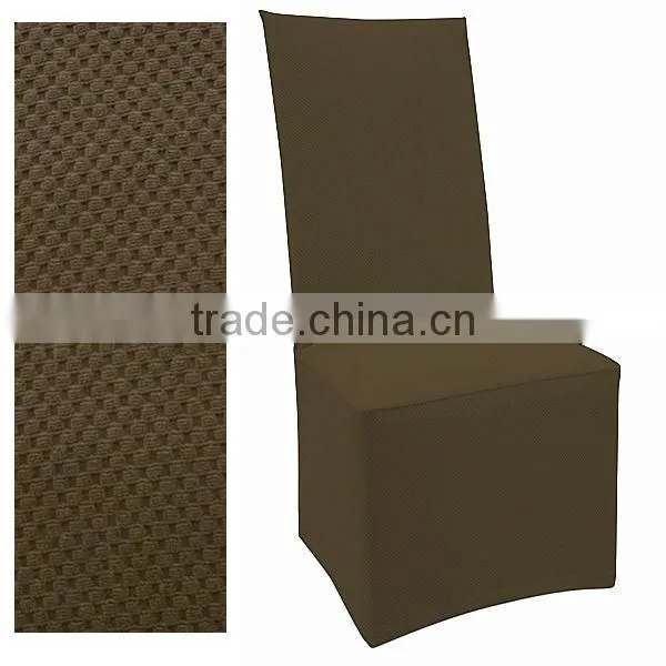 stretch pique raven black dining chair cover