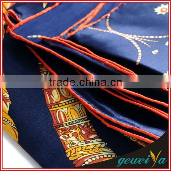 Custom Design Pattern Scarf Logo Print Silk Scarf
