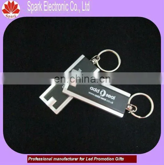 black light torch logo projector keychain mini