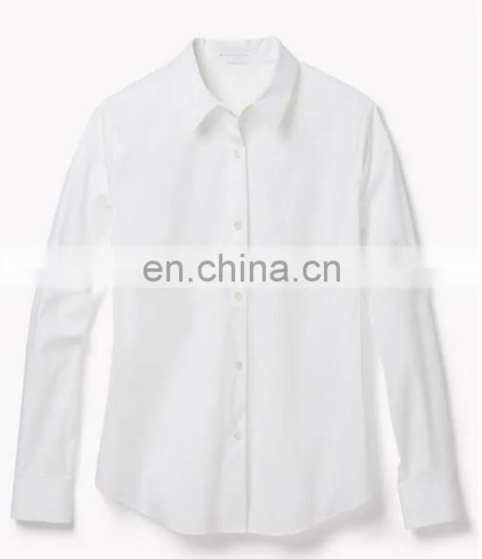 Women Dress Shirt Office Blouse Ladies Shirt with OEM Service
