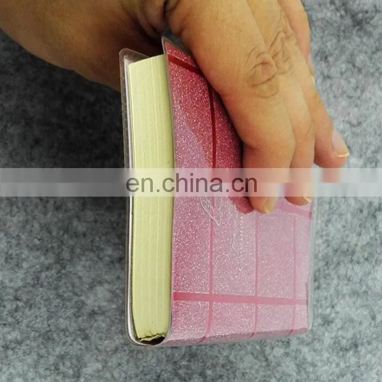Factory price book printing services custom small notebook with plastic binding cover