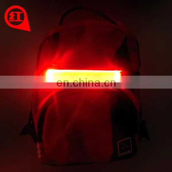 Cool belt for bag adjustable glowing backpack straps safety reflective backpack straps