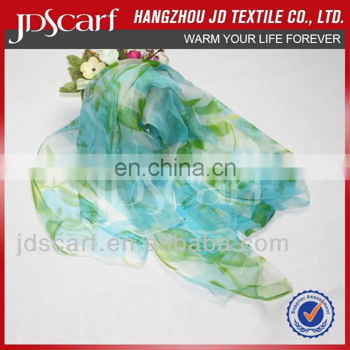 silk chiffon scarf JDS-045# excellent scarves super thin 100% silk chiffon scarf