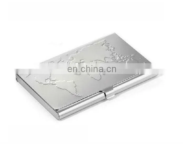 Aluminium name card holder/Embossed name case/engraved metal name card holders