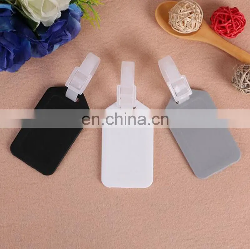 BSCI Assorted Color Tag Plastic Holder Key ID Name Label Tags Split Keyring