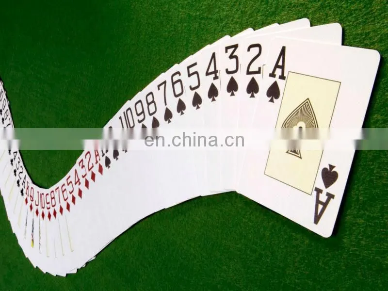 custome plastic coated playing card