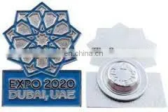 cheap promotional round metal Uae magnet pins
