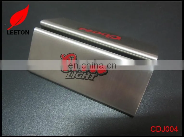 Factory custom good quality stainless steel table menu holder