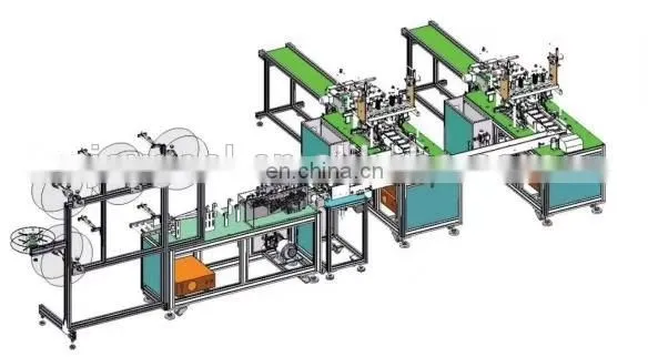 Mask making and earloop welding machine N95 mask earloop welding machine