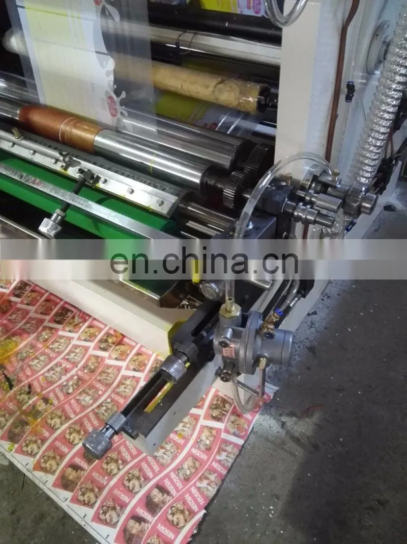 Reel to Reel Plastic Film , Paper High Speed 6 Colors Flexo Printing Machine With Anilox Roller,Doctor Blade