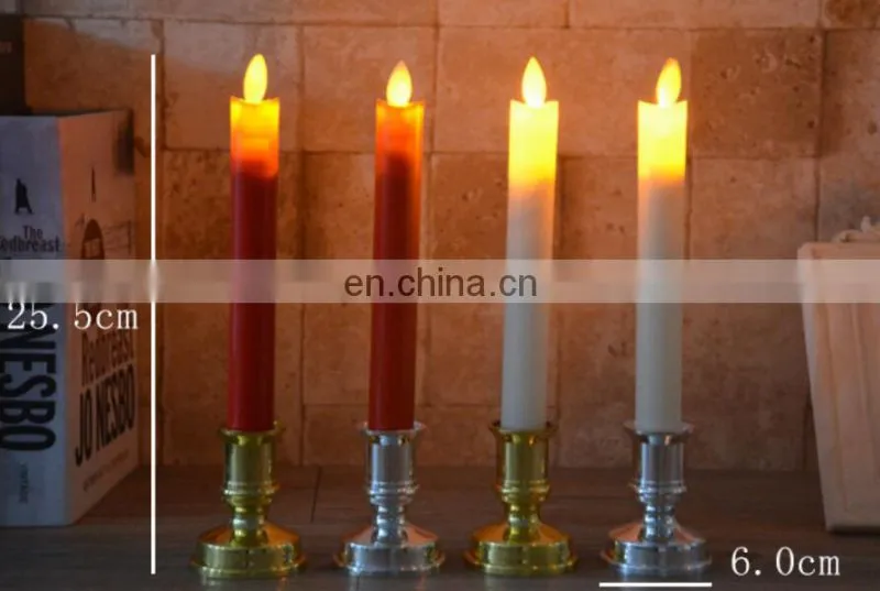 2 packs yellow light flashing christmas led candle for events party wedding