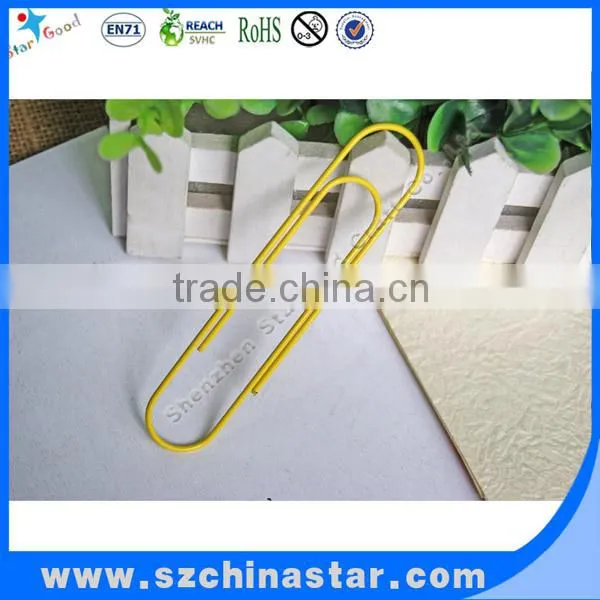 Beautiful design promotional striped paper clips