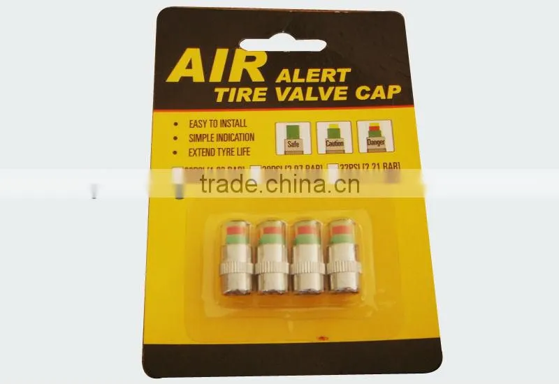 Automotive Car Tire Valve Caps Pressure Gauge Indicator