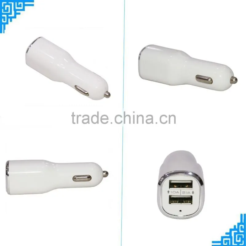 Auto tool accessories for smartphones car charger adapter double usb charging