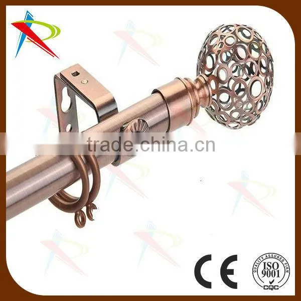 Brown classic european fashion metal curtain rod