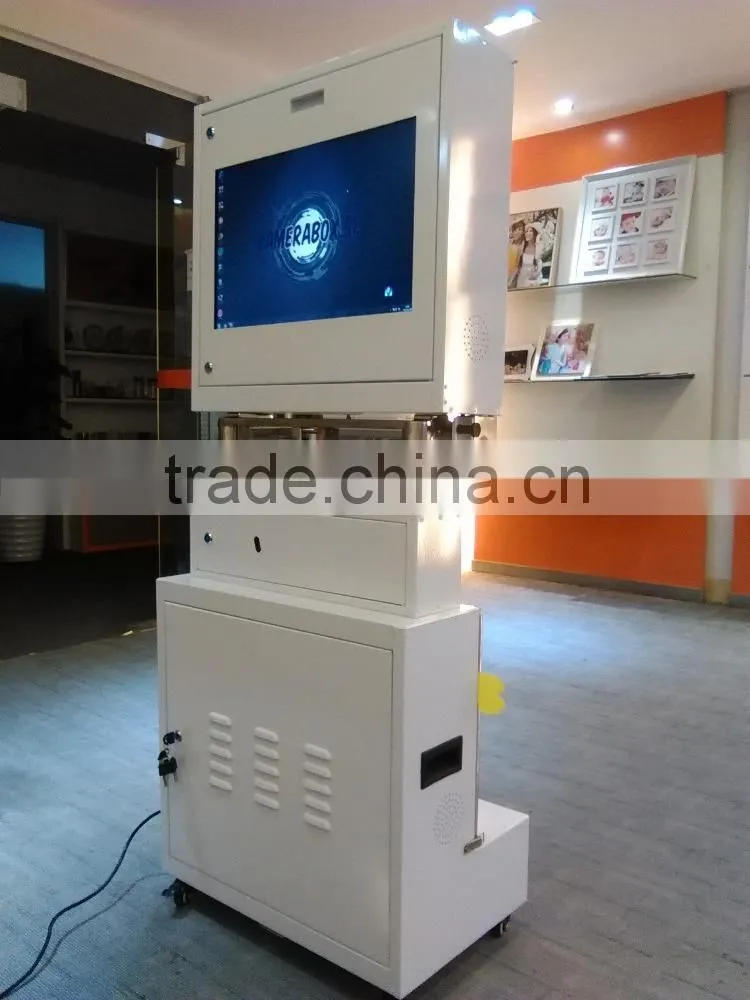 Adjustable Dual Screen Kiosk Touch Screen photo machine