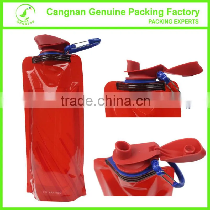 700ml outdoor sport collapsible water bottle with BPA free