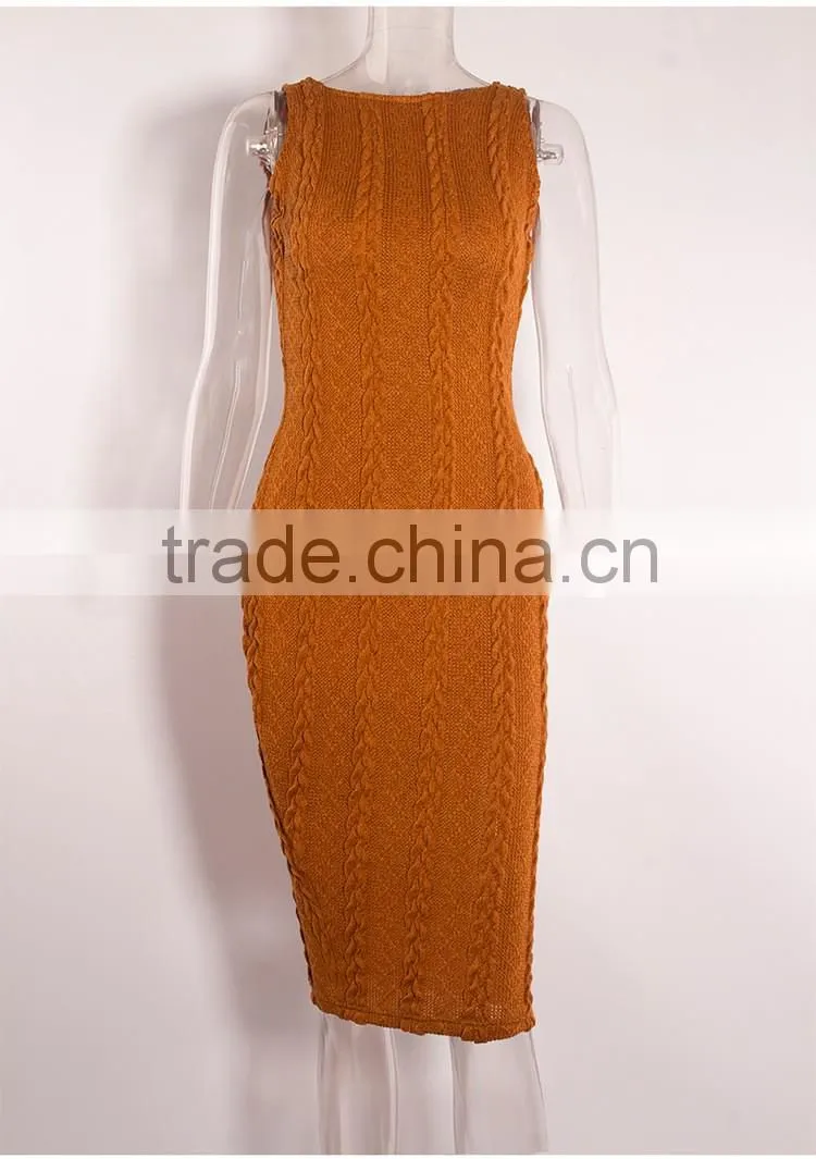 Sleeveless Evening Dress Sex Fashion Dress Slims Casual Dress
