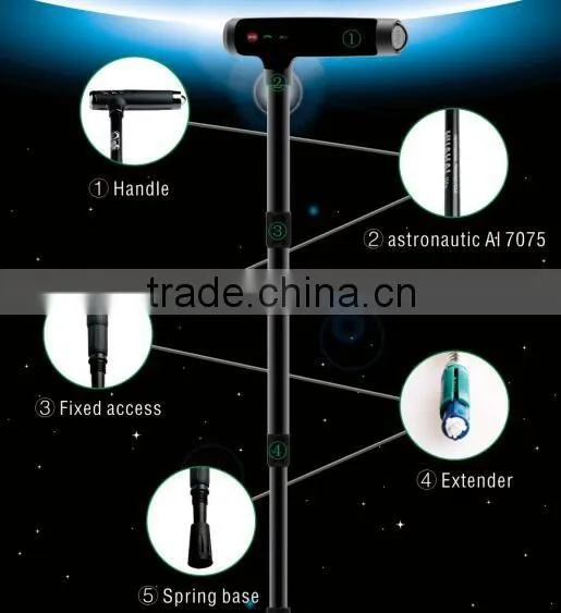 Durable trekking pole with GPS function