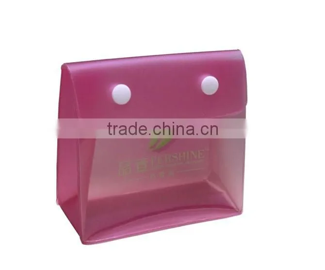 PVC promotional Button Closure Packing Bag DXC1212-09