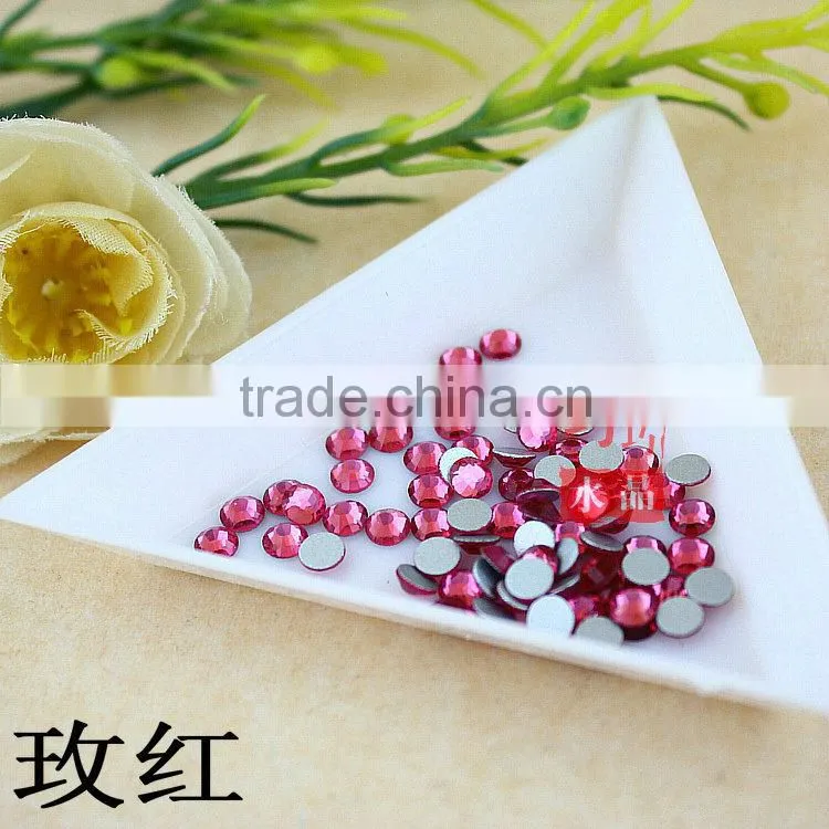 Wholesale Decorative Flat Back Round shape Crystal DMC Rhinestones ss8