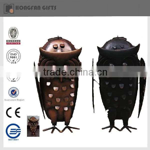 metal home deco owl statues