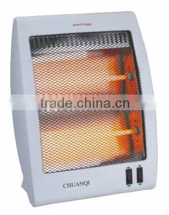 2heating 400W/800W CE/GS/ROHS safety tip over swtich/ inner handle/ power indicator light electric heater quartz heater for home