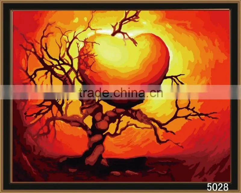 Abstract DIY digital painting on canvas for living room 5028