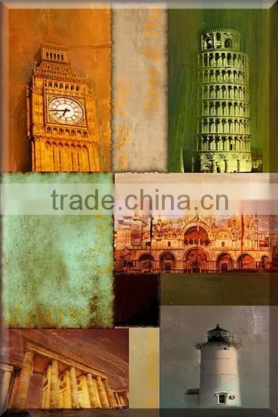 2 panels European style art painting on canvas OM-006