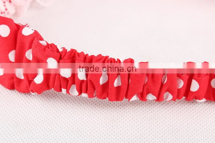 2015 Girl Hair Bands Baby Girl Lace Elastic Headband With Diamante