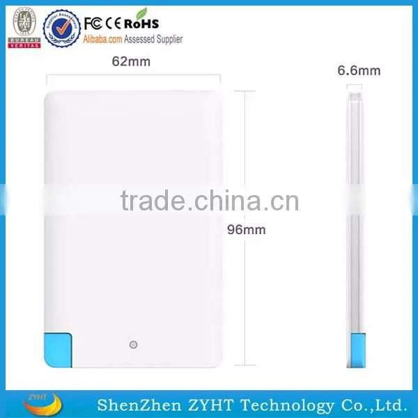Power banks Alibaba online shopping card shape power bank