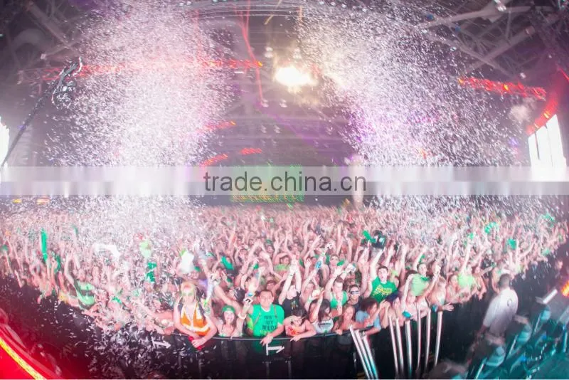 Professional stage confetti effect paper cannon machine with led RGB DMX512