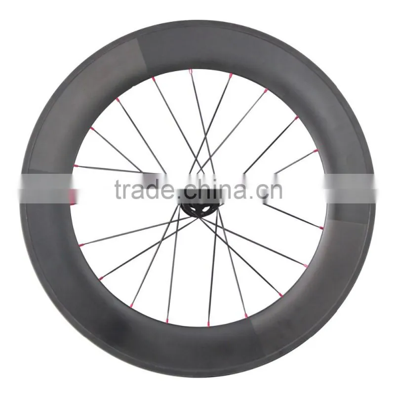 Carbon track bike wheelset 88mm tubular novatec track wheels for track bicycle frame