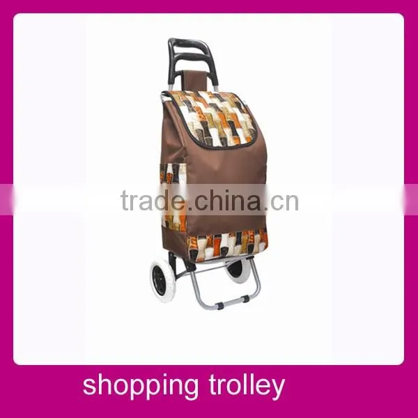 Foldable serving trolley