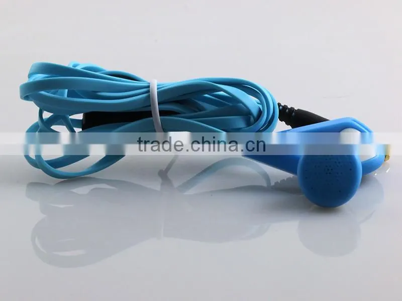 Plastic earphone with mic for mobile phone