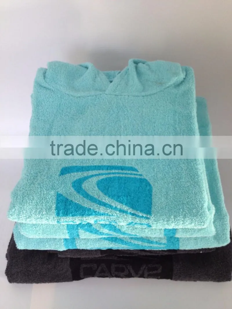 poncho hooded beach towel for adult