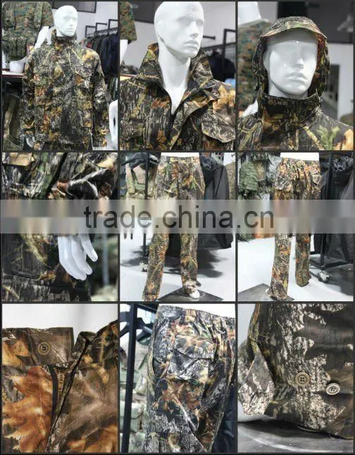 Leaves shape camouflage army uniform