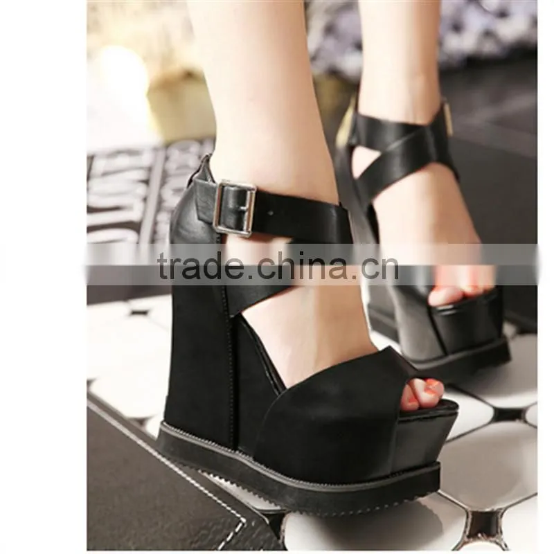 nude women 2015new model ladies fancy girls wedge sandals