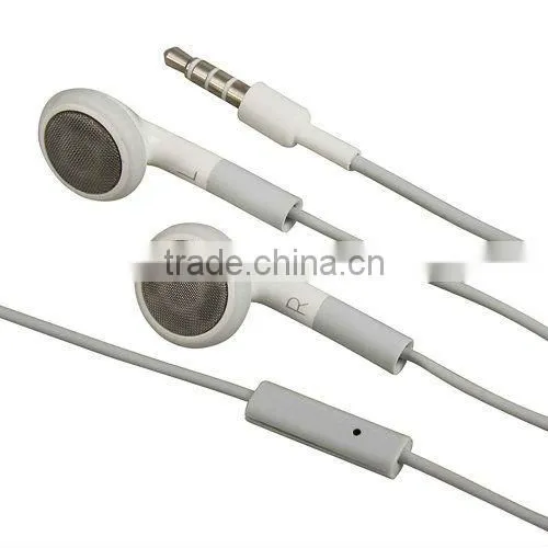 Fashion Stereo earphone for iphone earphone with Mic For iPhone 5 4 3GS iPod iPad