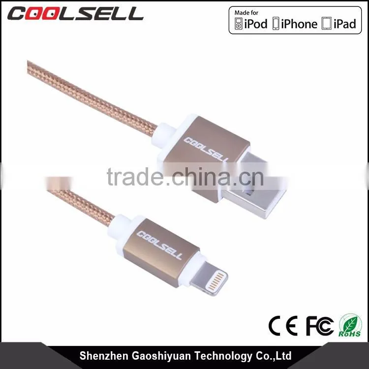 Original MFI cable supplier for Braided MFi Certified Reliable Charging and Syncing mfi usb data cable for all apple Devices