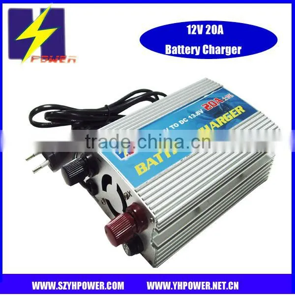 20a car charger lead acid battery charger 12V